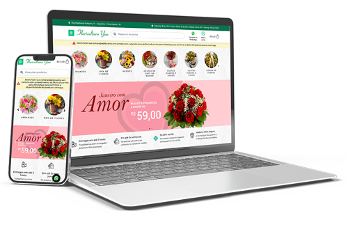 plataforma de e-commerce para floricultura